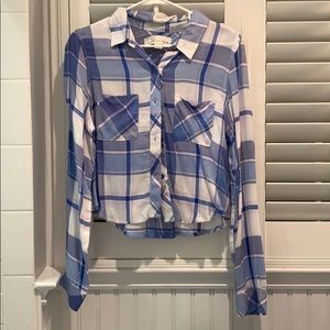 Vintage Havana cropped flannel